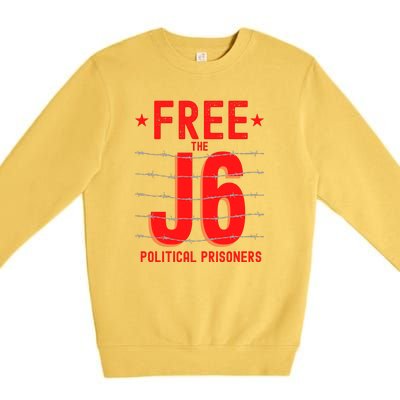 Justice For J6 Conservative January 6 Premium Crewneck Sweatshirt