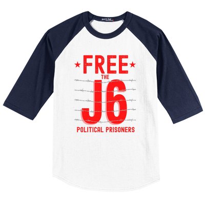 Justice For J6 Conservative January 6 Baseball Sleeve Shirt