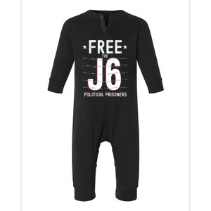 Justice For J6 Conservative January 6 Infant Fleece One Piece