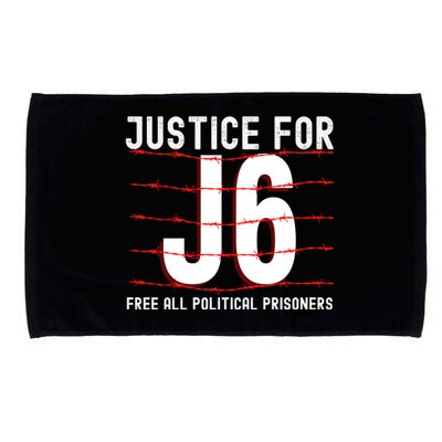 Justice For J6 Conservative Microfiber Hand Towel