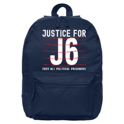 Justice For J6 Conservative 16 in Basic Backpack