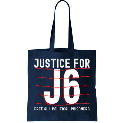 Justice For J6 Conservative Tote Bag