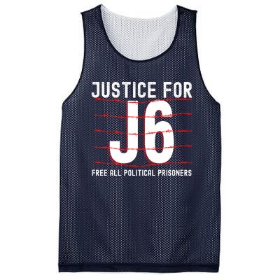 Justice For J6 Conservative Mesh Reversible Basketball Jersey Tank