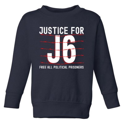 Justice For J6 Conservative Toddler Sweatshirt