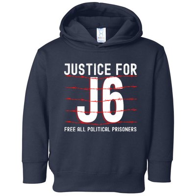 Justice For J6 Conservative Toddler Hoodie