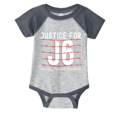 Justice For J6 Conservative Infant Baby Jersey Bodysuit