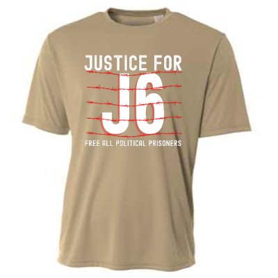 Justice For J6 Conservative Cooling Performance Crew T-Shirt