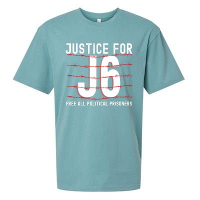 Justice For J6 Conservative Sueded Cloud Jersey T-Shirt