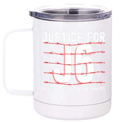 Justice For J6 Conservative 12 oz Stainless Steel Tumbler Cup