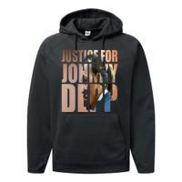 Justice For Johnny Depp Support Performance Fleece Hoodie