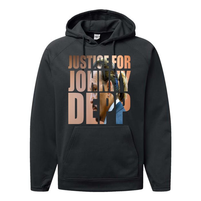 Justice For Johnny Depp Support Performance Fleece Hoodie