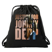 Justice For Johnny Depp Support Drawstring Bag