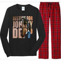 Justice For Johnny Depp Support Long Sleeve Pajama Set