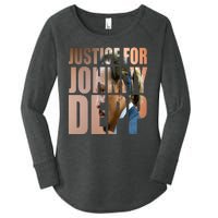 Justice For Johnny Depp Support Women's Perfect Tri Tunic Long Sleeve Shirt