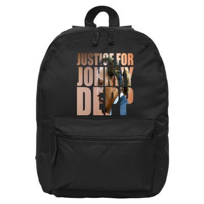 Justice For Johnny Depp Support 16 in Basic Backpack