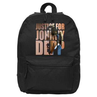 Justice For Johnny Depp Support 16 in Basic Backpack