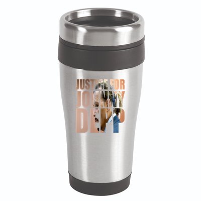 Justice For Johnny Depp Support 16oz Travel Tumbler