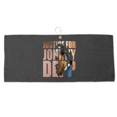 Justice For Johnny Depp Support Large Microfiber Waffle Golf Towel