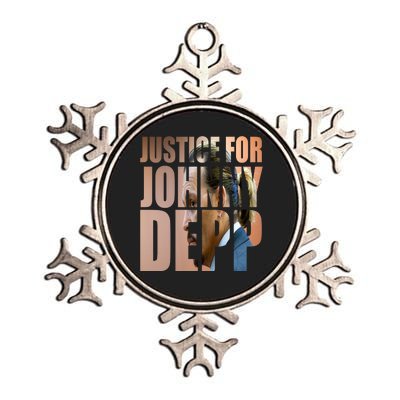 Justice For Johnny Depp Support Metallic Star Ornament