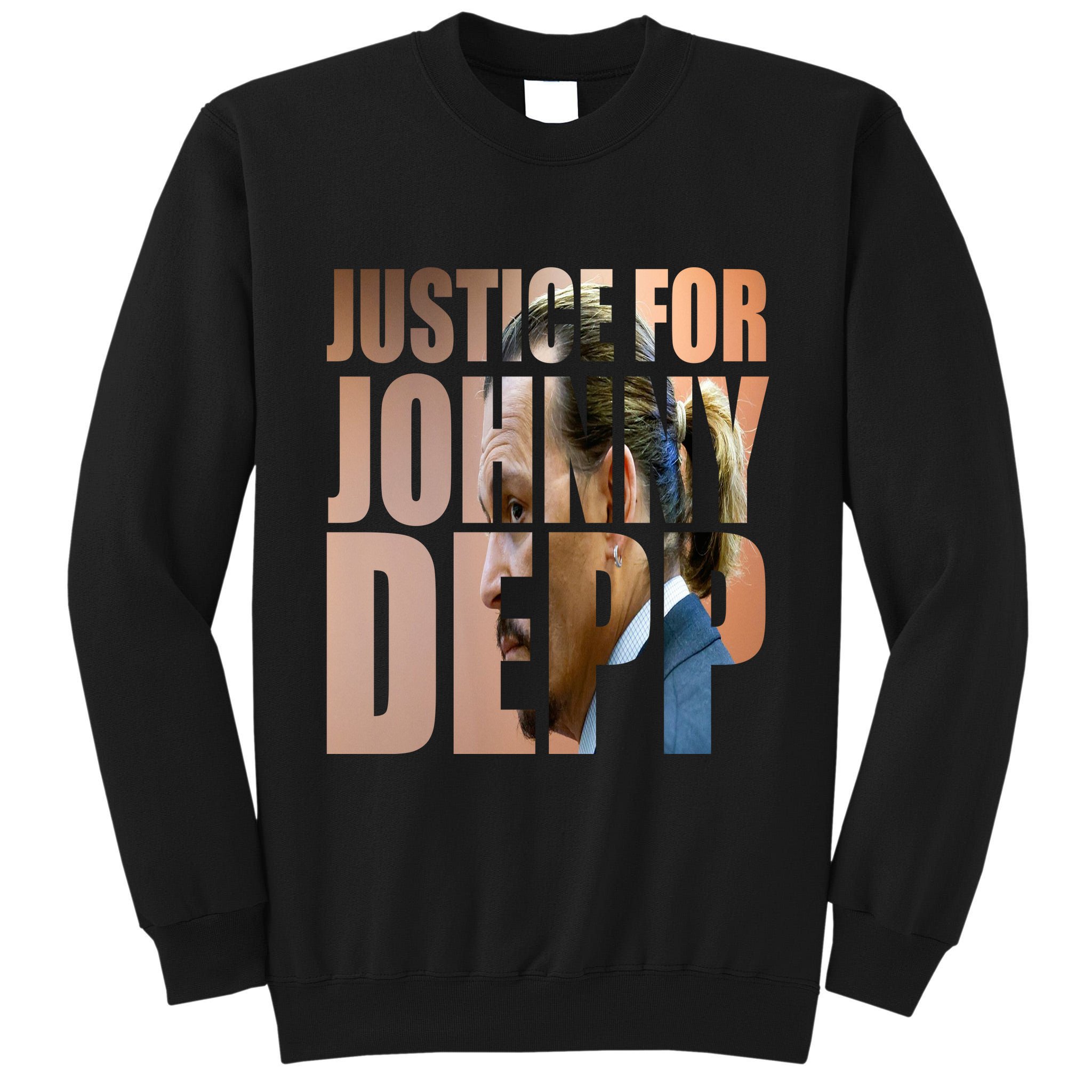 Justice For Johnny Depp Support Tall Sweatshirt