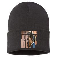 Justice For Johnny Depp Support Sustainable Knit Beanie