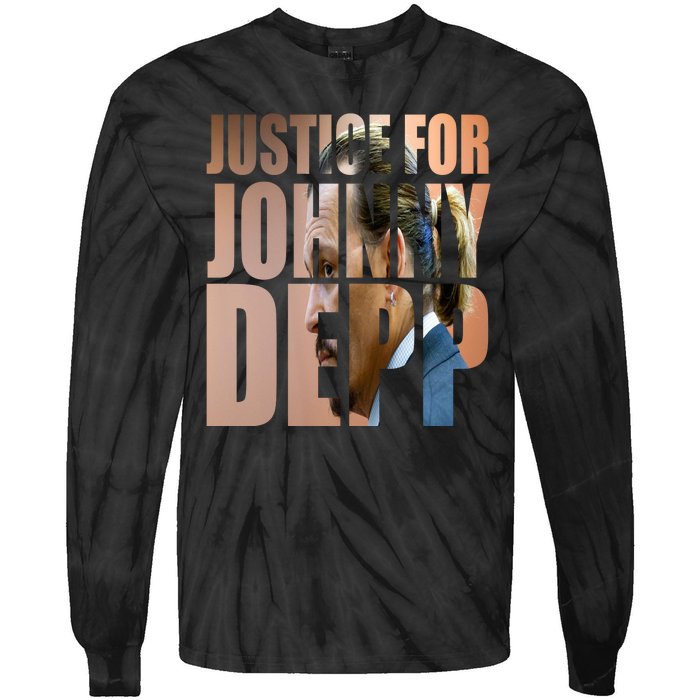 Justice For Johnny Depp Support Tie-Dye Long Sleeve Shirt