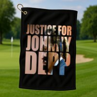 Justice For Johnny Depp Support Golf Towel