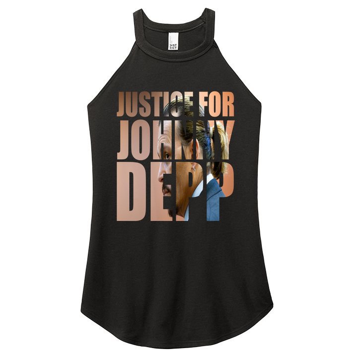 Justice For Johnny Depp Support Women's Perfect Tri Rocker Tank