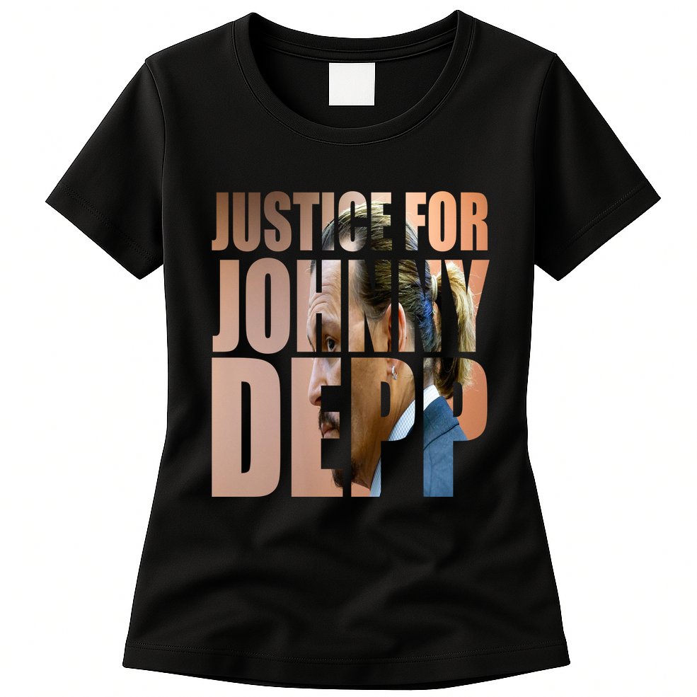 Justice For Johnny Depp Support Womens T-Shirt