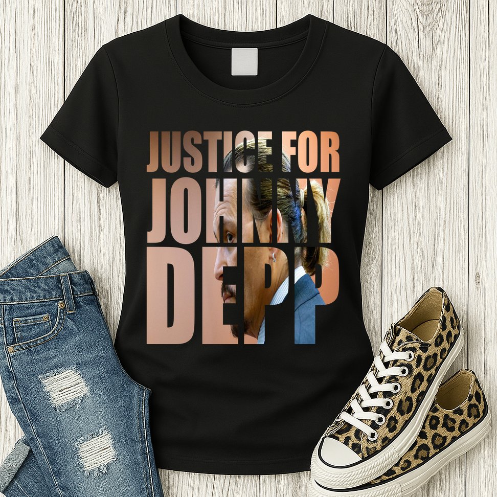 Justice For Johnny Depp Support Womens T-Shirt