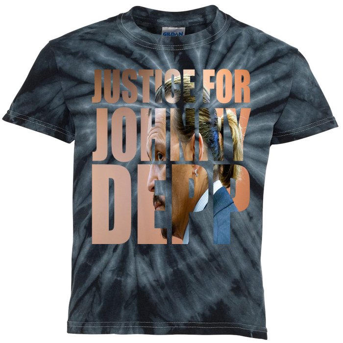 Justice For Johnny Depp Support Kids Tie-Dye T-Shirt