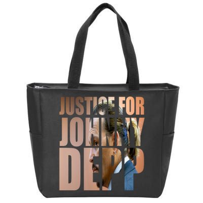 Justice For Johnny Depp Support Zip Tote Bag