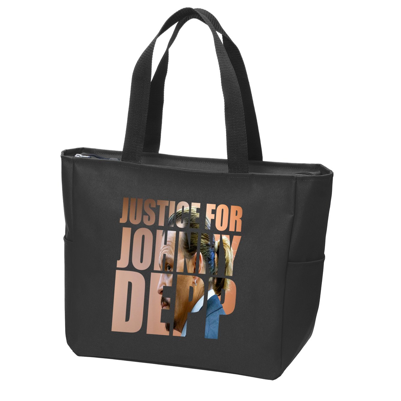 Justice For Johnny Depp Support Zip Tote Bag