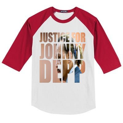 Justice For Johnny Depp Support Kids Colorblock Raglan Jersey