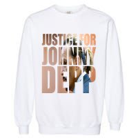 Justice For Johnny Depp Support Garment-Dyed Sweatshirt