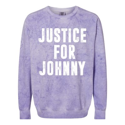 Justice For Johnny Depp Colorblast Crewneck Sweatshirt