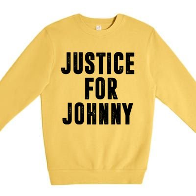 Justice For Johnny Depp Premium Crewneck Sweatshirt