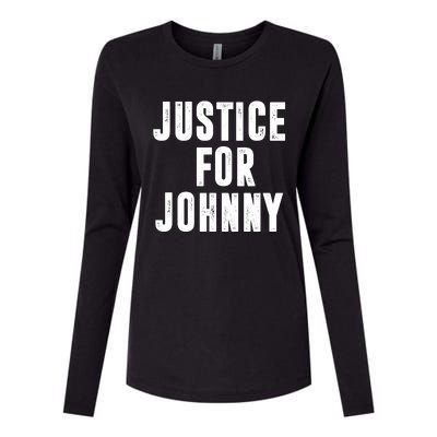 Justice For Johnny Depp Womens Cotton Relaxed Long Sleeve T-Shirt