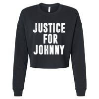 Justice For Johnny Depp Cropped Pullover Crew