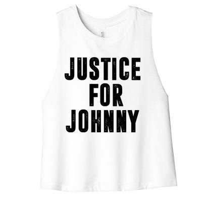 Justice For Johnny Depp Women's Racerback Cropped Tank