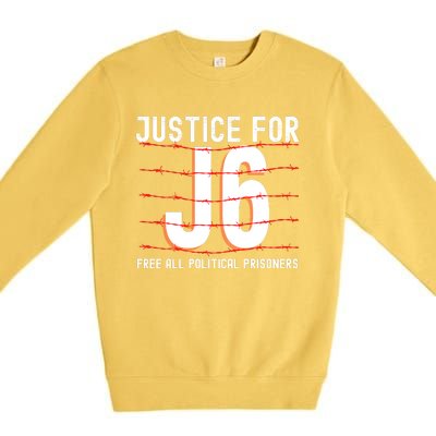 Justice For J6 Conservative 29 Premium Crewneck Sweatshirt