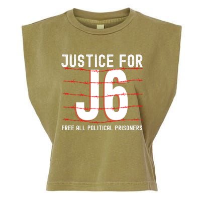 Justice For J6 Conservative 29 Garment-Dyed Women's Muscle Tee