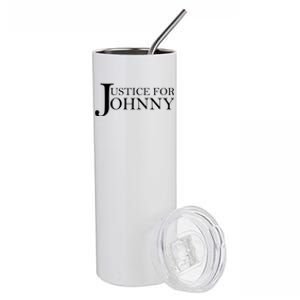 Justice For Johnny Depp Stainless Steel Tumbler