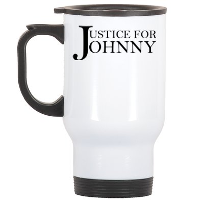 Justice For Johnny Depp Stainless Steel Travel Mug