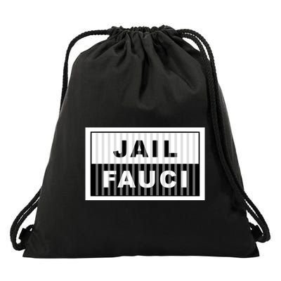 Jail Fauci Drawstring Bag
