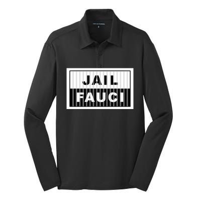 Jail Fauci Silk Touch Performance Long Sleeve Polo