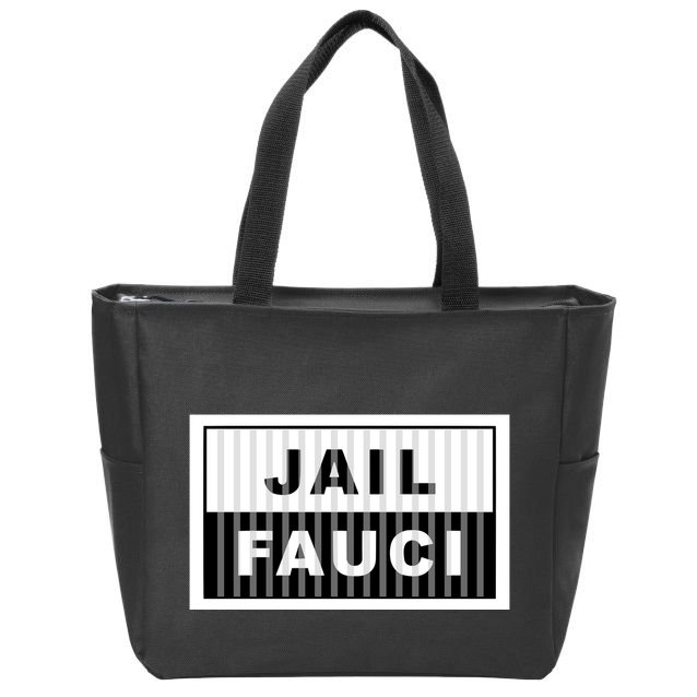 Jail Fauci Zip Tote Bag
