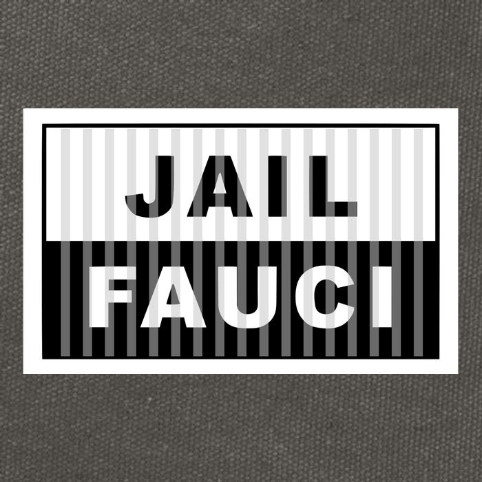 Jail Fauci Cotton Canvas Backpack