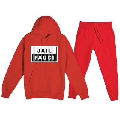 Jail Fauci Premium Hooded Sweatsuit Set