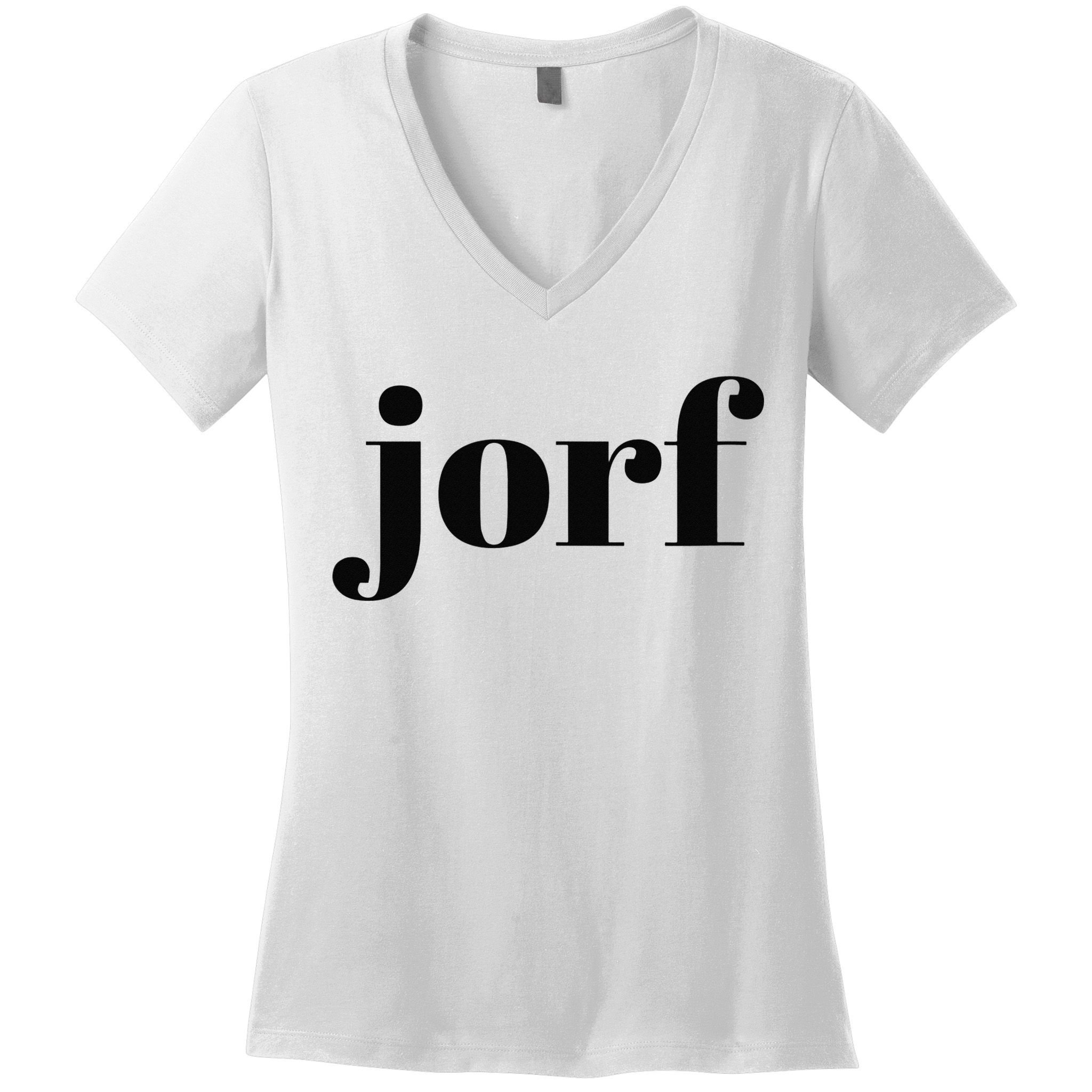 Jorf Funny Jury Duty Trial Attorney Juror Judge Women's V-Neck T-Shirt